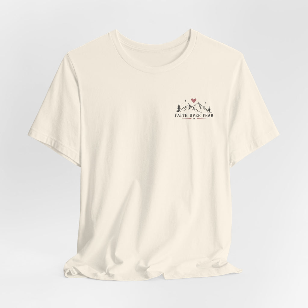 Faith Over Fear Camping Shirt | Christian Graphic Tee | Psalm 56:3 Inspirational Shirt