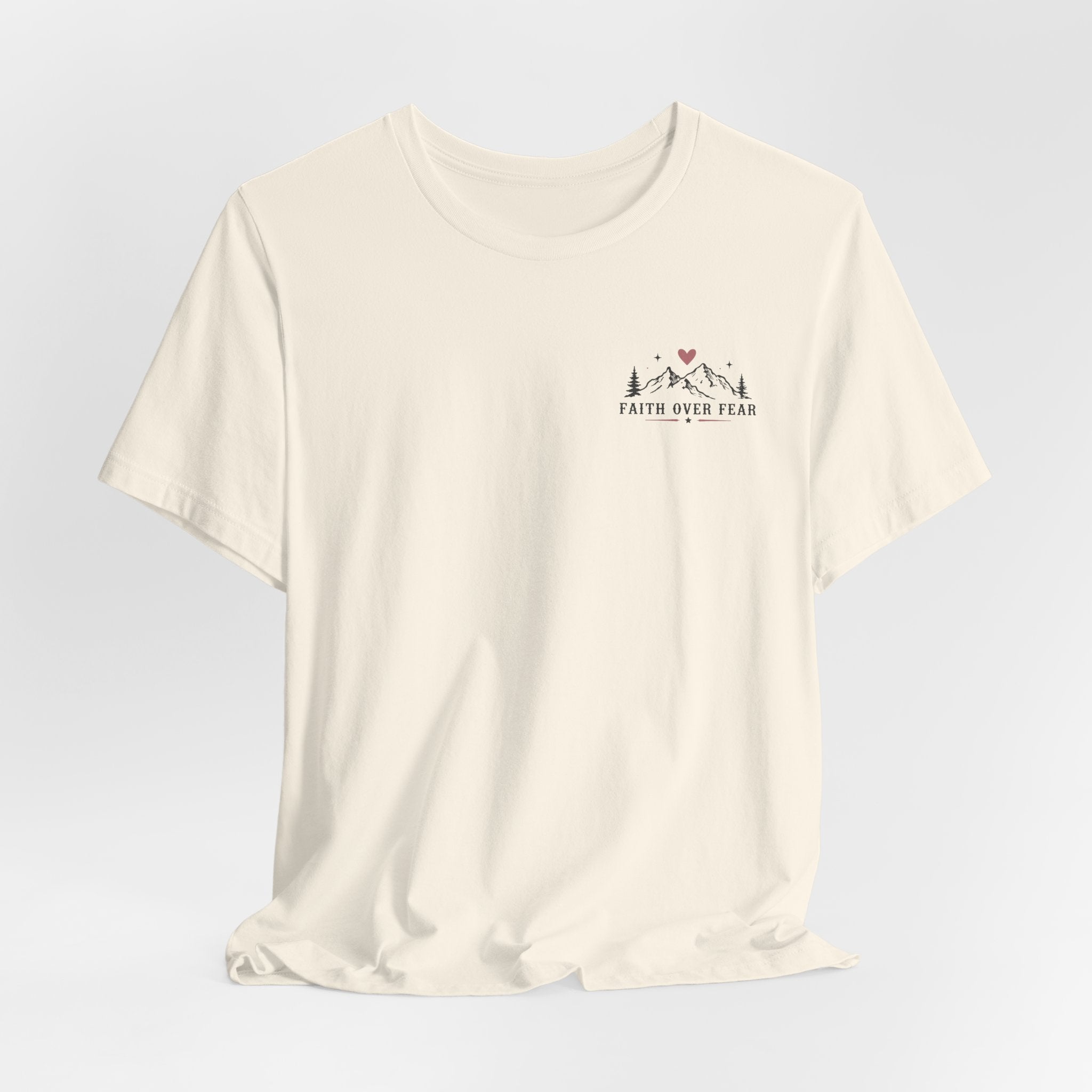 Faith Over Fear Camping Shirt | Christian Graphic Tee | Psalm 56:3 Inspirational Shirt