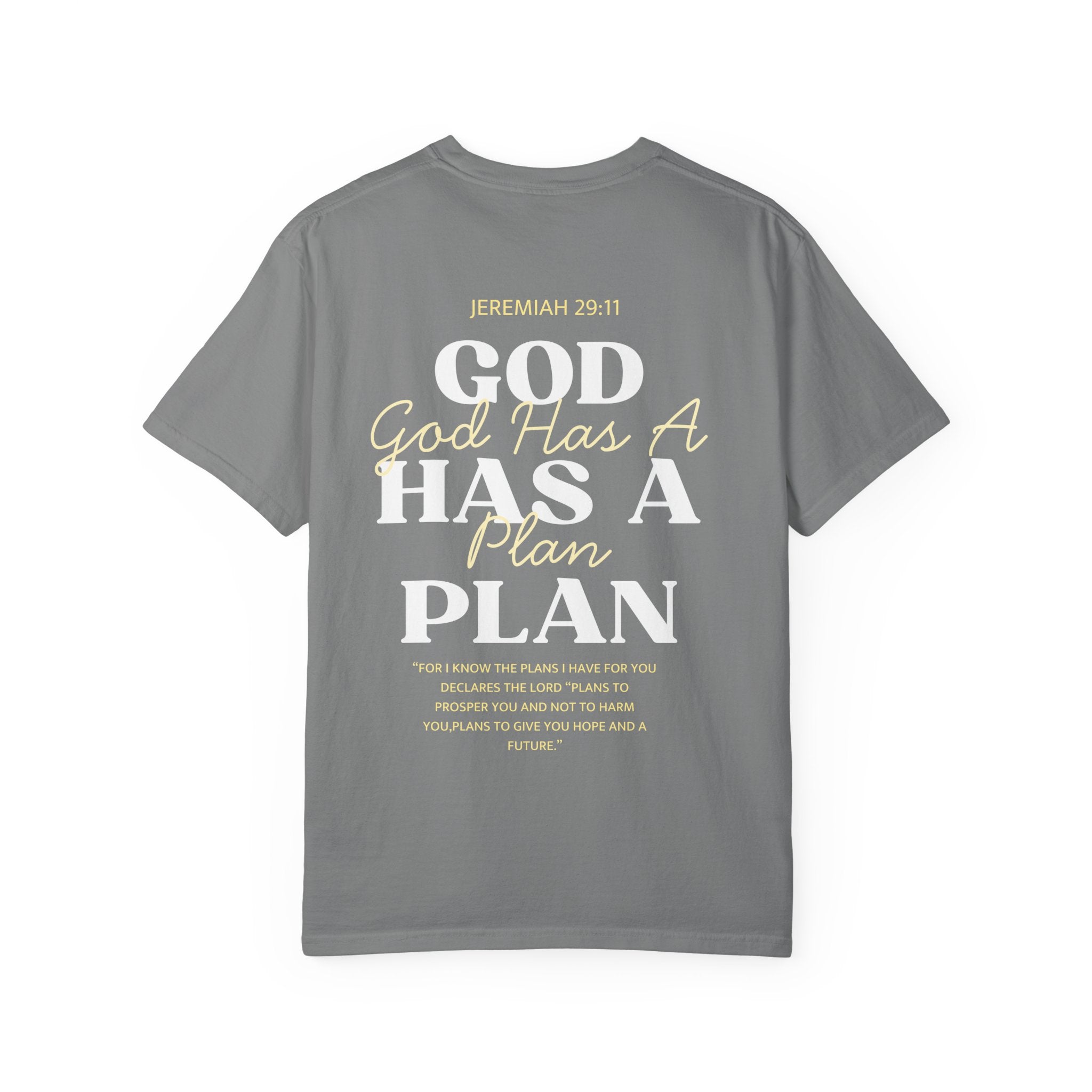 God Has A Plan Tee - Jeremiah 29:11 Christian Shirt