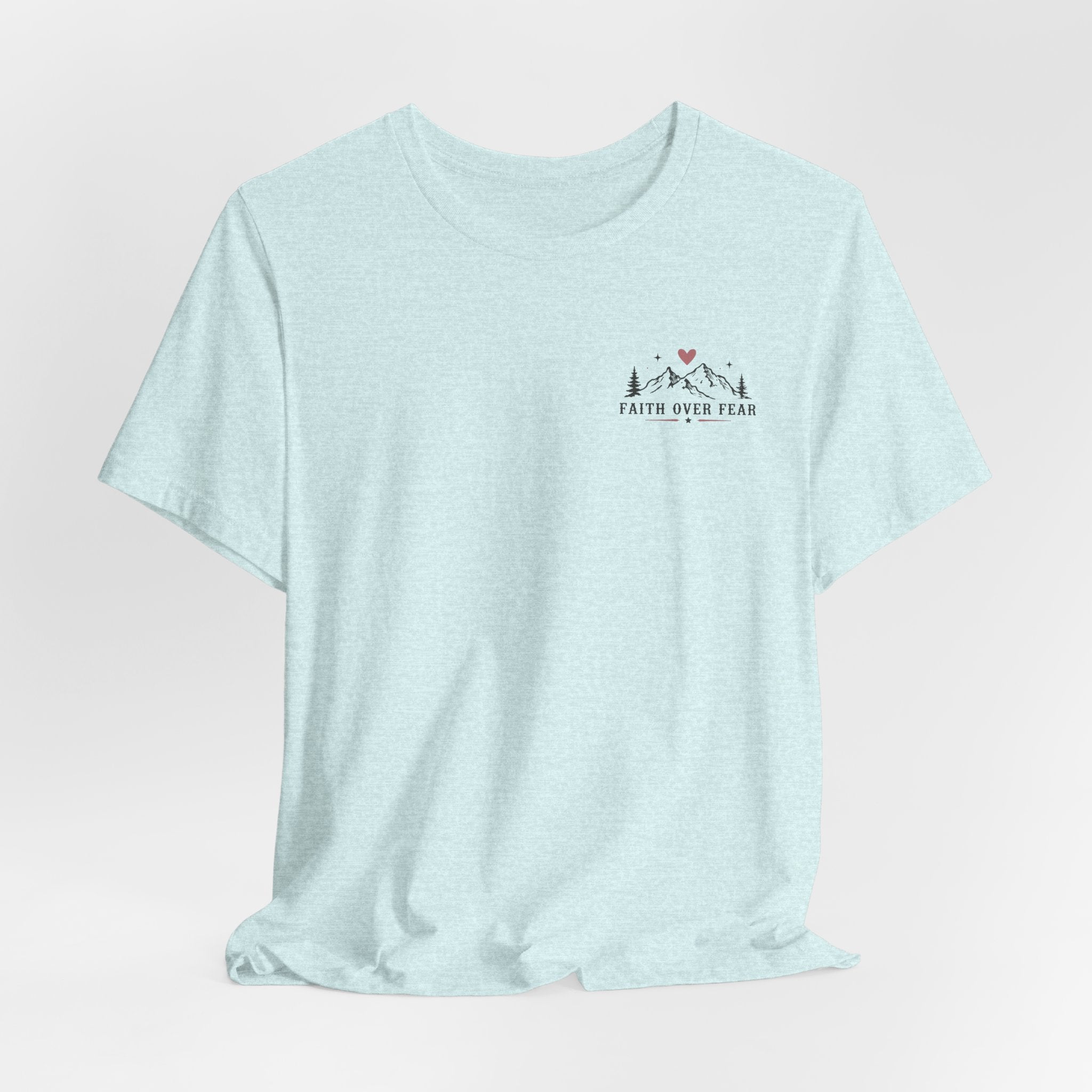 Faith Over Fear Camping Shirt | Christian Graphic Tee | Psalm 56:3 Inspirational Shirt