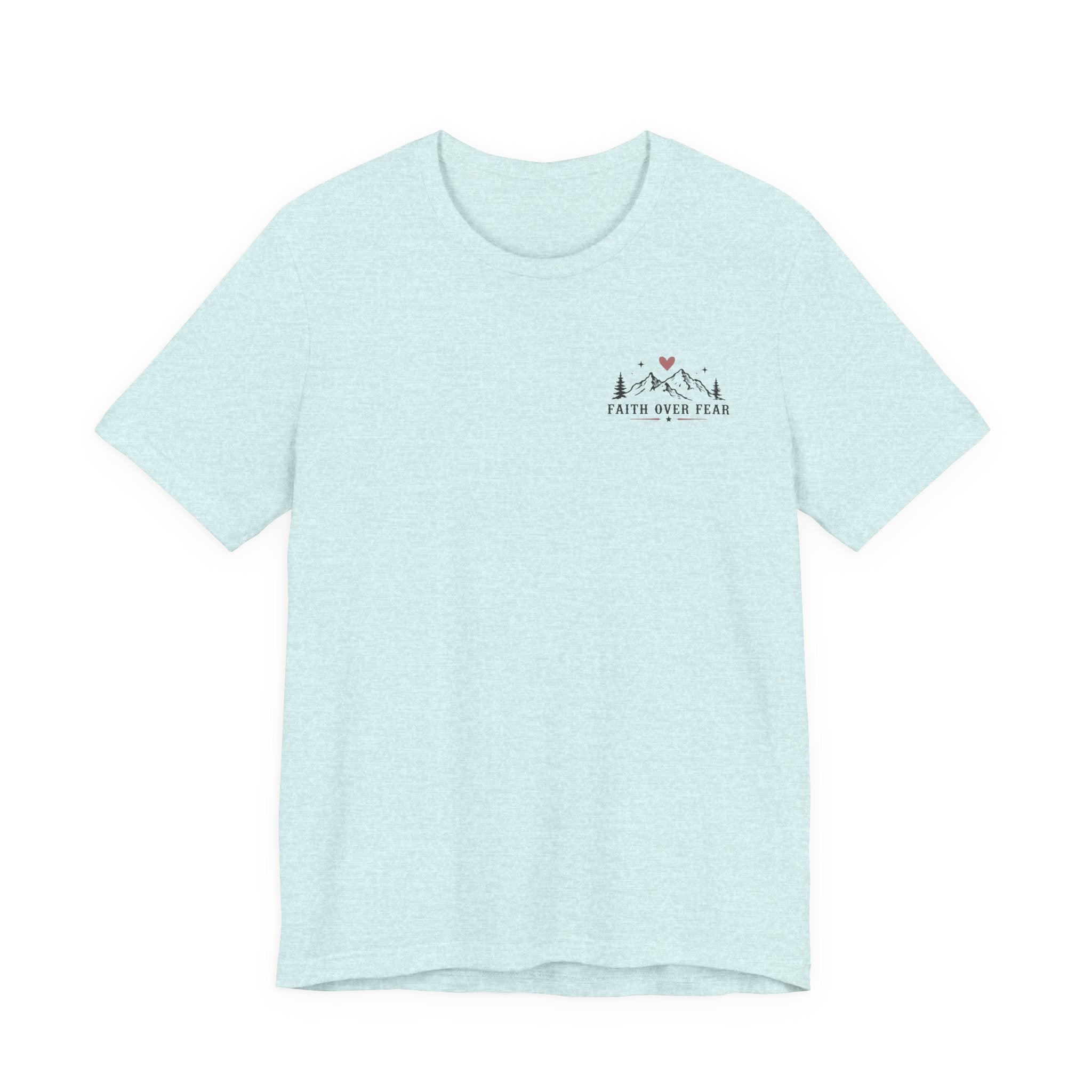 Faith Over Fear Camping Shirt | Christian Graphic Tee | Psalm 56:3 Inspirational Shirt