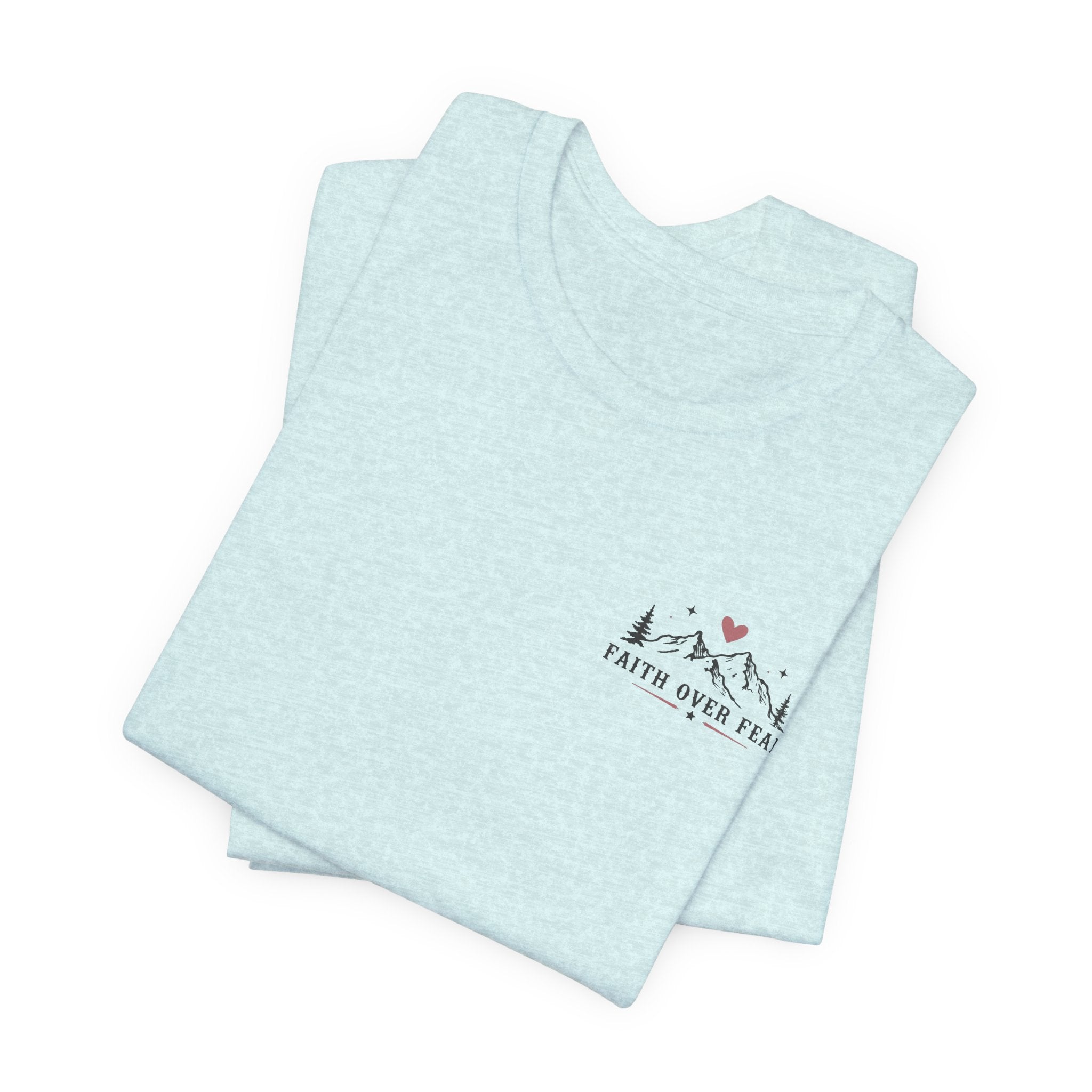 Faith Over Fear Camping Shirt | Christian Graphic Tee | Psalm 56:3 Inspirational Shirt
