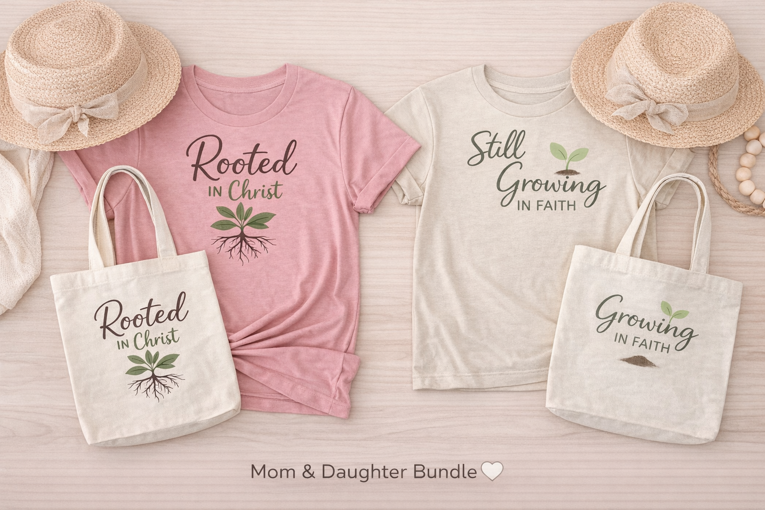Rooted Together Bundle (All Ages) 🤍 | Mom & Daughter or Son Set