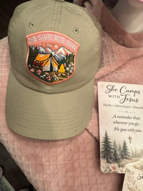 She Camps with Jesus Hats