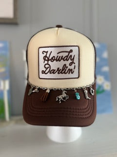 Brown Howdy Darlin ' Charm Hat