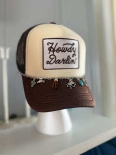 Brown Howdy Darlin ' Charm Hat