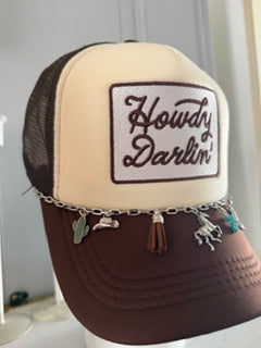Brown Howdy Darlin ' Charm Hat